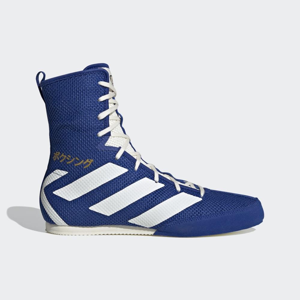 Tenisi Adidas Box Hog 3 Dama Romania - Albastru Regal/Albi/Aurii Metal EG5170